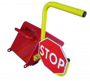 Poignée avec panneau stop hendel met stoppaneel