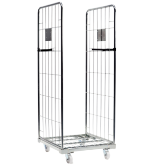 Roll container met kleine mazen